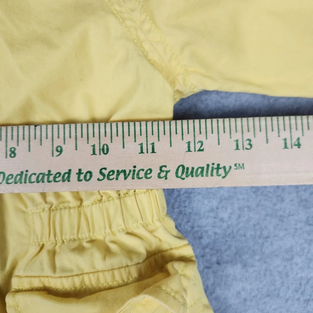 Old Navy Jacket Girls 4T Yellow Utility Hooded Anorak Elastic Waist Full Zip